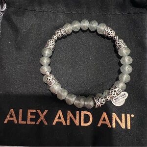 Smoky Grey Beaded Bracelet